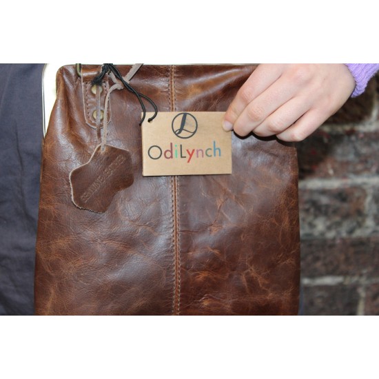 Malaga Small Brown Clasp Purse Bag